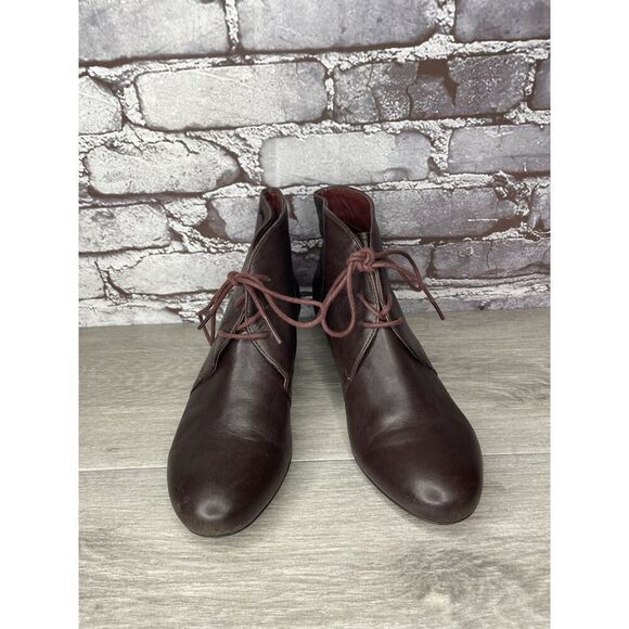 Camper Alicante Brown Leather Lace Up Heel Ankle Boots Women’s Sz 38EU/7.5M US - Picture 4 of 16